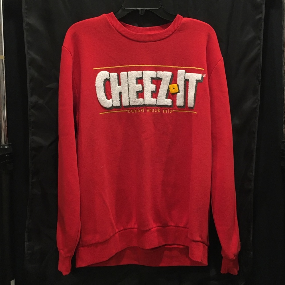 Kellogg’s red Cheese it sweatshirt used condition but still lots of life in it.
